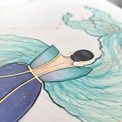 Pisces  |  Zodiac Fashion Illustration (ORIGINAL)