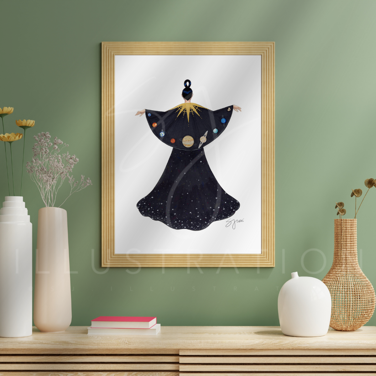 Planetary Alignment  |  Cosmic Fashion Illustration (PRINT)