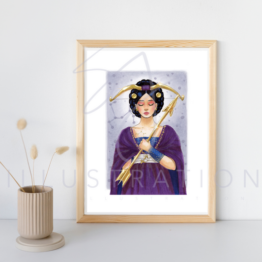 Sagittarius  |  Zodiac Series Illustration (PRINT)