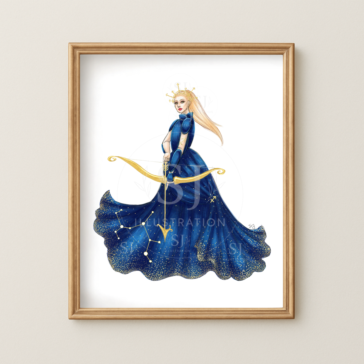 Sagittarius (series 1)  | Zodiac Series Illustration (PRINT)