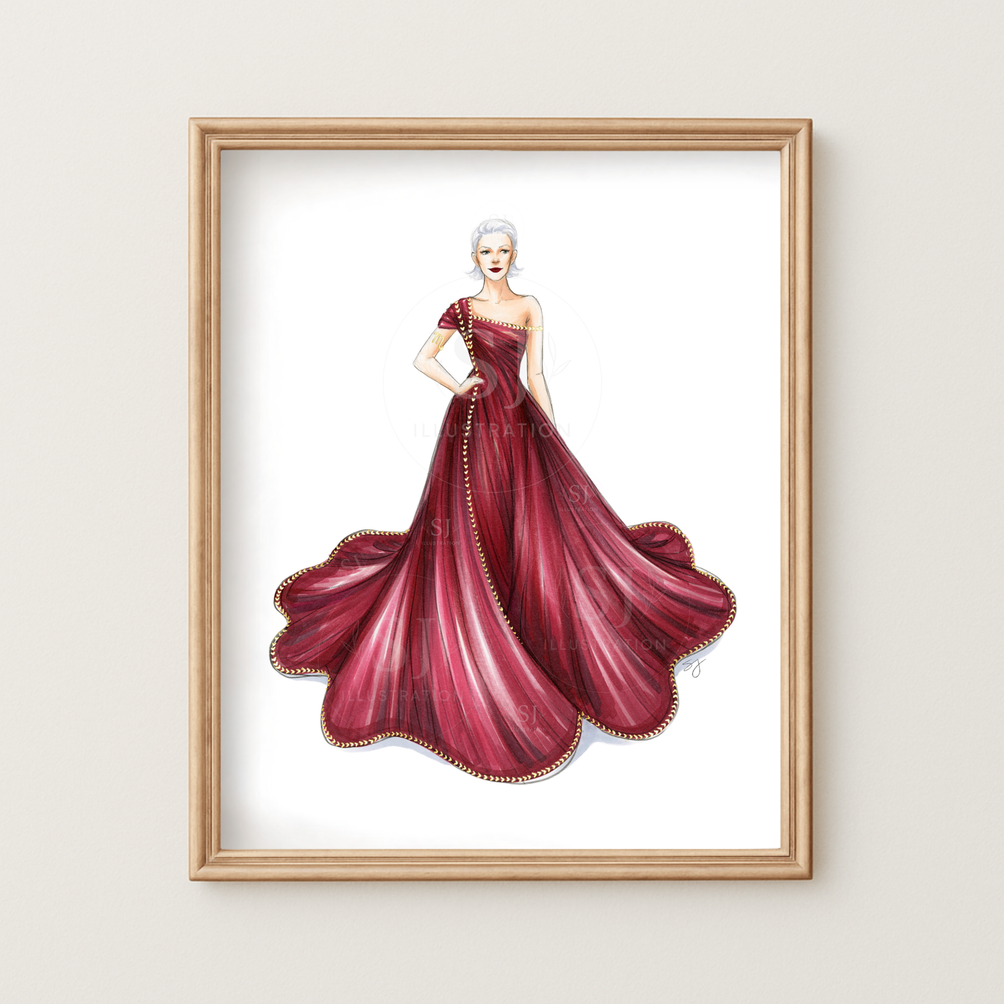 Scorpio (series 2)  |  Zodiac Fashion Illustration (ART PRINT)