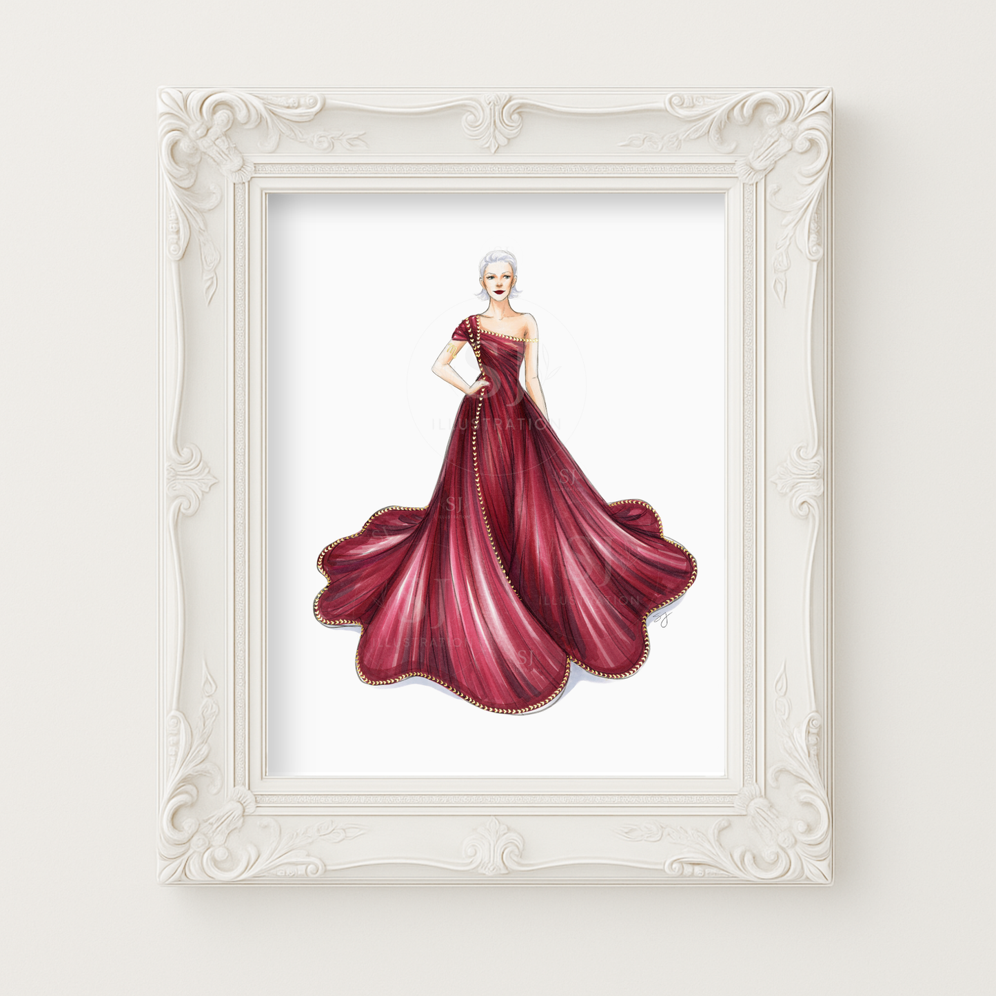 Scorpio (series 2)  |  Zodiac Fashion Illustration (ART PRINT)