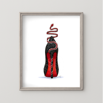 Sky High Reputation  |  Album-Inspired Stiletto Fashion Illustration (PRINT)