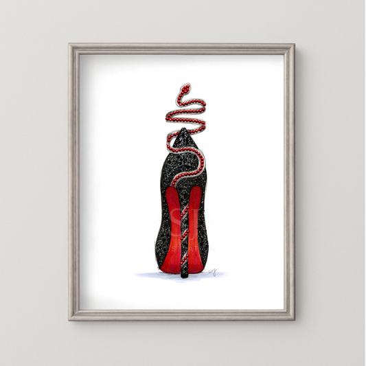 Sky High Reputation  |  Album-Inspired Stiletto Fashion Illustration (PRINT)