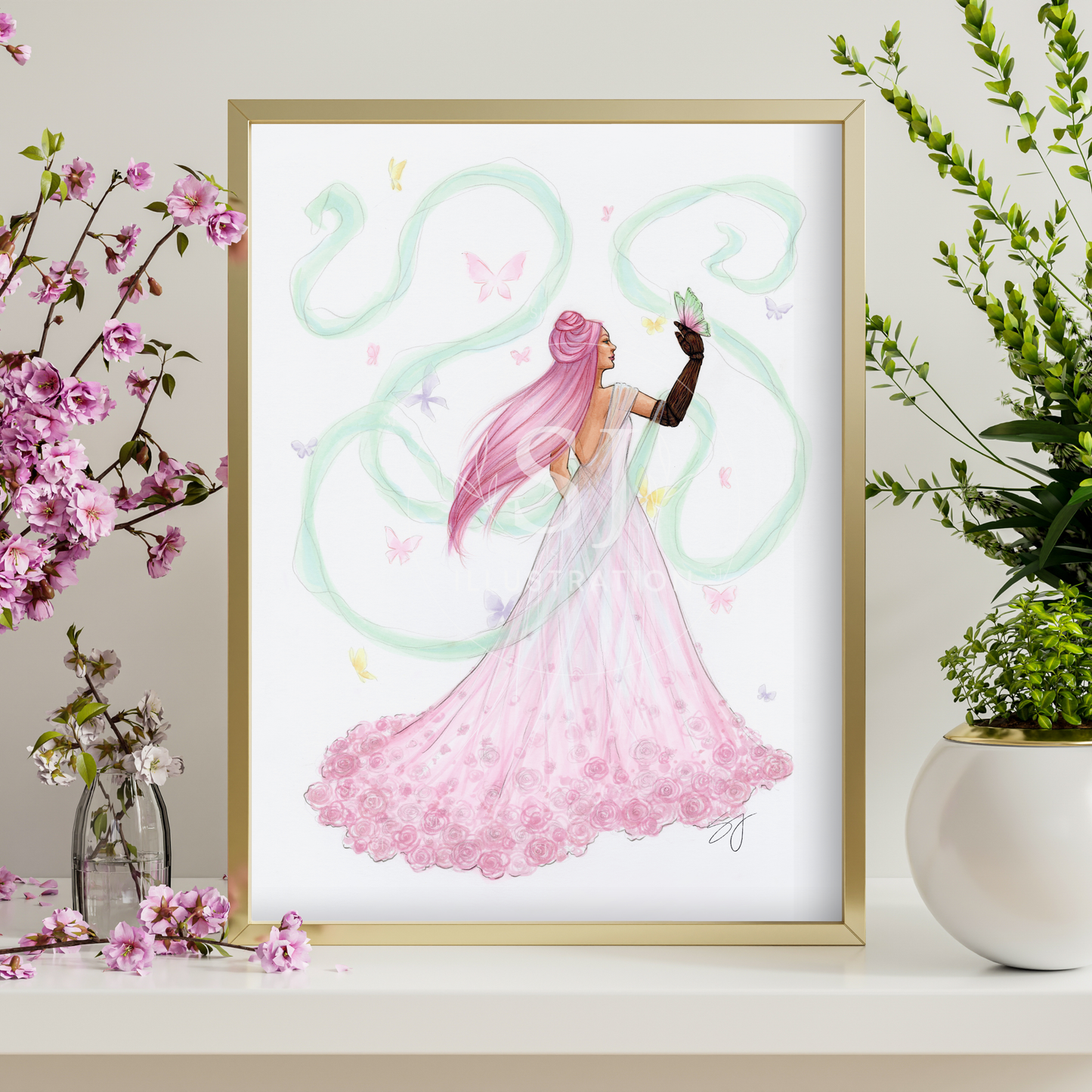 Spring Goddess  | Inclusive Fashion Illustration (PRINT)