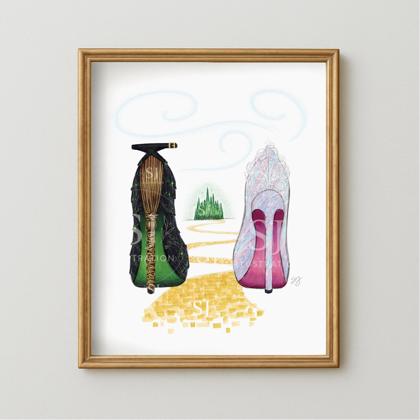 A Wickedly Good Pair  |  Musical Inspired Stiletto Illustration (ART PRINT)