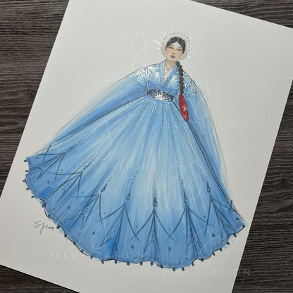 Winter Queen  |  Fashion Illustration (ORIGINAL)
