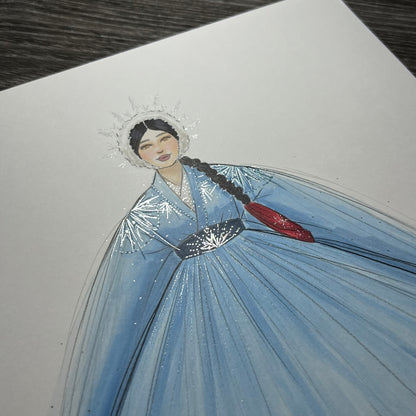 Winter Queen  |  Fashion Illustration (ORIGINAL)