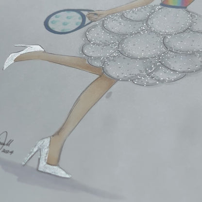 Rainbows and Rainclouds | Casual Fashion Illustration (ORIGINAL)